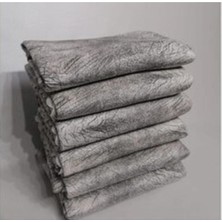 Koyu Gri Süngerli Damar Desenli ve Parlak Koltuk Çekyat Örtüsü