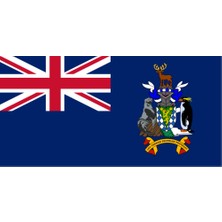 Güney Georgia ve Sandviç Adaları Ülke Bayrağı 45X22CM Duvar Tablosu Çerçevesiz Pvc Tablo