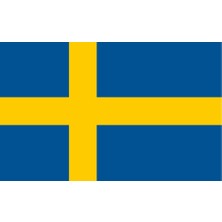 Isveç Ülke Bayrağı 45X28CM Duvar Tablosu Çerçevesiz Pvc Tablo