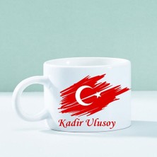 Kişiye Özel Ay Yıldız Tasarımlı Motto Kahve Fincanı – Hediye ve Özel Günler Için Şık Tasarım