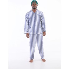 Kocabey 4007 Uzun Kol Çizgili Gaffur Erkek Pijama Takım