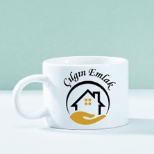 Kurumsal Firmalara Özel Logolu Seramik Motto Kahve Fincanı