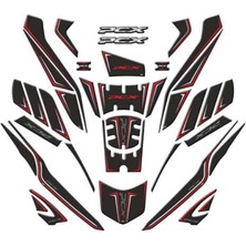 Honda Pcx 2025 Uyumlu Tankpad Full Set 36 Parça Kırmızı Renk