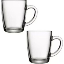 Turuncu Renkli Geri Dönüşümlü Kulplu Çay Bardağı Seti, Şık ve Dayanıklı Tasarım