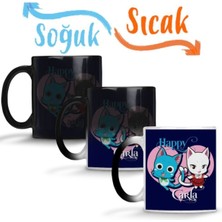 Çok Renkli Sihirli Manga Kupa Bardak Porselen, Eğlenceli ve Renkli Tasarım