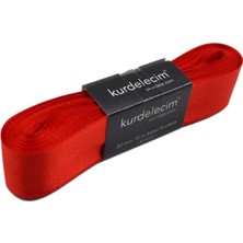 Kurdelecim Saten Kurdele 3 cm 10 mt Kırmızı