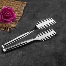 Şık 18/10 Paslanmaz Çelik Makarna Maşası, Dayanıklı ve Kullanışlı Tasarım