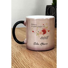 Kişiye Özel Bahar Çiçeği Temalı Sihirli Kupa Bardak