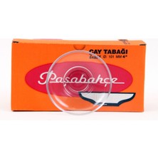 6'lı Renkli Cam Çay Tabağı Seti, Şık ve Zarif Sunumlar Için Ideal