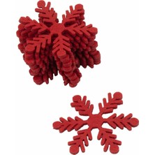 Bidoluhobi Keçe Figür Kar Tanesi 7 cm 5'li