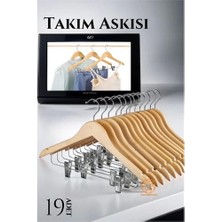 Bfs Takım Askısı Ceket Etek Pantolon Kıskaçlı 19 Adet