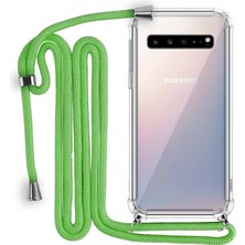 Piyasa Sepeti Samsung Galaxy S10 Plus Boyun Askılı Şeffaf Tank Kılıf