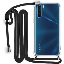 Piyasa Sepeti Oppo A91 Boyun Askılı Şeffaf Tank Kılıf
