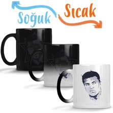 Renkli Sihirli Porselen Kupa Bardak, Muhammed Ali Temalı, Şık ve Dayanıklı