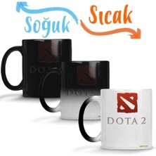 Renkli Sihirli Porselen Kupa Bardak, Dota 2 Temalı, Eğlenceli ve Şık Tasarım