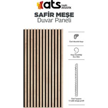 Ahşap Akustik Duvar Paneli 60X280 cm Safir Meşe Rengi