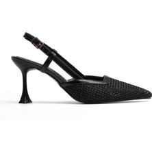 Topuk Formuna Sahip Şık Kadın Topuklu  Stiletto Ayakkabı