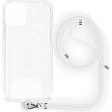 Piyasa Sepeti Xiaomi Redmi 9 İp Askılı Şeffaf Silikon Kılıf Beyaz