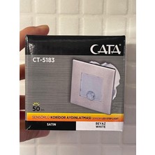 Sensörlü Koridor Aydınlatması Beyaz Işık Ct 5183, Pratik ve Enerji Tasarruflu Aydınlatma
