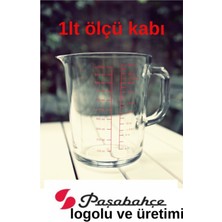 Cam Ölçü Kabı, 1000 Ml, Şeffaf ve Kullanışlı, Mutfak Için Ideal.