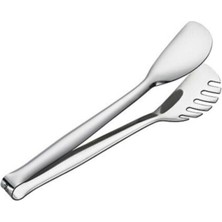 Beyaz Çelik Servis Salata Maşası, Şık ve Dayanıklı Mutfak Gereci