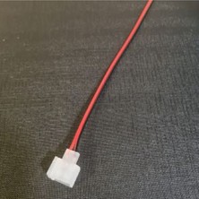 6X12MM Neon LED Bağlantı Aparatı, Lehimsiz, Beyaz, 10'lu Paket