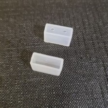 Beyaz 6X12MM LED Neon Sonlandırıcılar, 20 Adet, 12V, Delikli, Şerit Montaj Aparatı