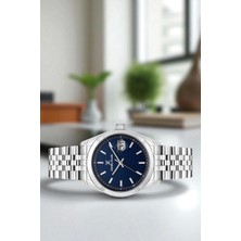 Daniel Klein Çelik Kordon&kasa Takvimli Erkek Kol Saati Bileklik Hediyeli Gümüş-Mavi ZMDK1190