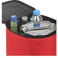 Kırmızı Yalıtımlı Termal Yemek Çantası, Pratik ve Şık Tasarım
