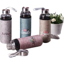 Beyaz Şeffaf Cam Matara, Sağlıklı ve Şık Su Kabı