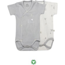 Nessiworld Bistyle Flying Elephant 2'li Yarım Kol Badi 17117 Ekru Gri