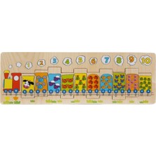 Nessiworld Tahta Bultak Numaralı Trenler 10 Parça