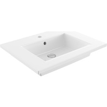 Bocchi Milano Etajerli Lavabo 60 cm Parlak Beyaz 1161-001-0126