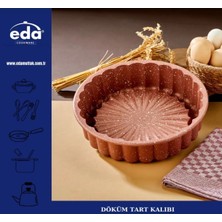 26 cm Dilimli Tart Kalıbı, Rosegold Granit Kaplama, Şık ve Kullanışlı Tasarım