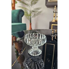 6'lı Ayaklı Origami Desenli Sunum Seti, Çizgili Reçellik ve Sosluk Takımı