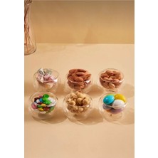 Turuncu Çift Cidarlı Mini Sosluk Seti, Şık ve Pratik Kullanım Için Ideal