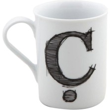 Beyaz Ç Harfli Kupa 285CC, Şık ve Kullanışlı Ev ve Ofis Için Ideal Seçim