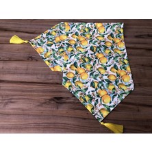 Trend Yuvam Ev Tekstil Ürünleri Vintage Limonlar Desenli Runner
