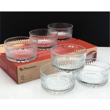 Turuncu Rain Cam Kase 185CC 6'lı Set, Şık ve Kullanışlı Ev Dekoru Ürünleri