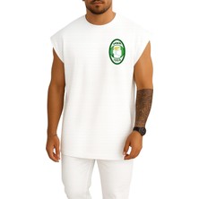Oversize Al Ahli Sc Saudi Cep Tasarımlı Unisex Spor Atlet