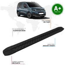 Citroen Berlingo Yan Basamak Kısa Şasi 2024 Model ve Sonrası Trimline Siyah