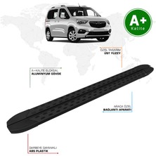 Opel Combo Yan Basamak Kısa Şasi 2019 Model ve Sonrası Trimline Siyah