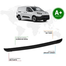 Toyota Proace City Panelvan Arka Basamak Uzun Şasi 2024 Model ve Sonrası Trimline Siyah