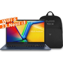 Asus Vivobook 15 X1504VA-NJ739 Intel Core I3 1315U WINDOWS11PRO + Cloudtech Çanta Hediyeli!