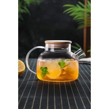 Cam Demlik 1200 Ml, Şık ve Dayanıklı, Doğal Çay Keyfi Için Ideal Seçim