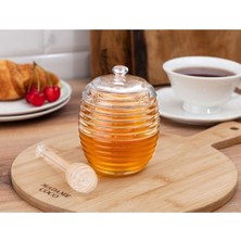 Turuncu Cam Bal Kavanozu, 240ML, Şık ve Kullanışlı Tasarım