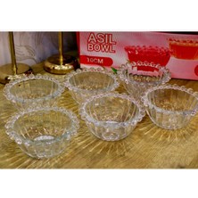 6'lı Cam Kase Seti, Kahverengi, Kahvaltı ve Çerezlik, Şık ve Pratik Kullanım