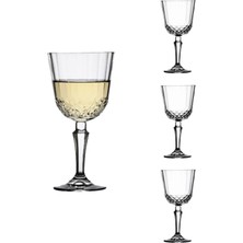 3'lü Beyaz Ayaklı 230CC Şarap ve Meşrubat Bardağı Seti