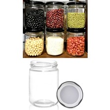 Siyah Kapaklı 660 cc Konserve Kavanoz Seti, 10'lu Paket