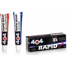 404 Plastik Çelik Rapid Bond Hızlı Yapıştırıcı 16GR - Şeffaf